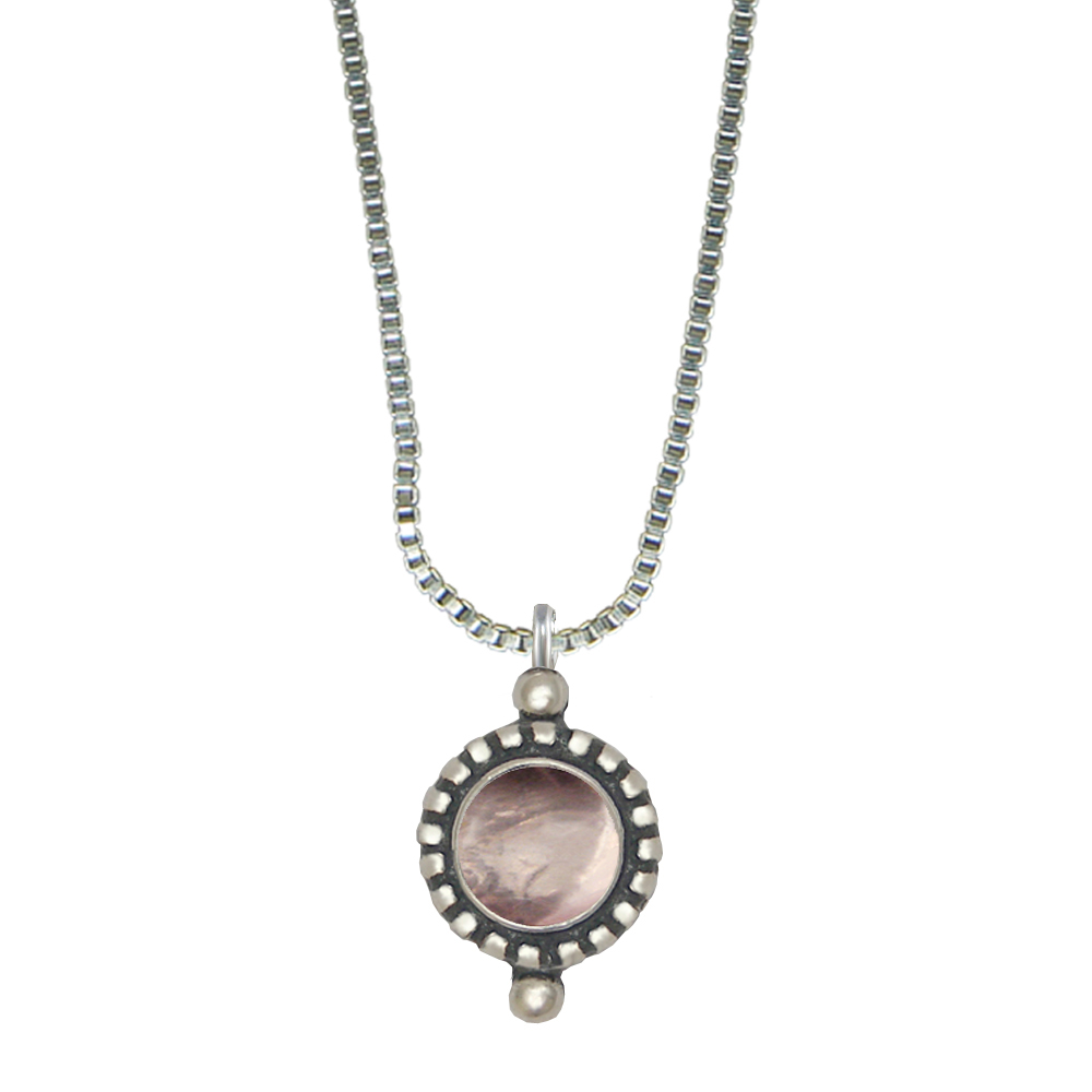 Sterling Silver Little Rose Quartz Pendant Necklace